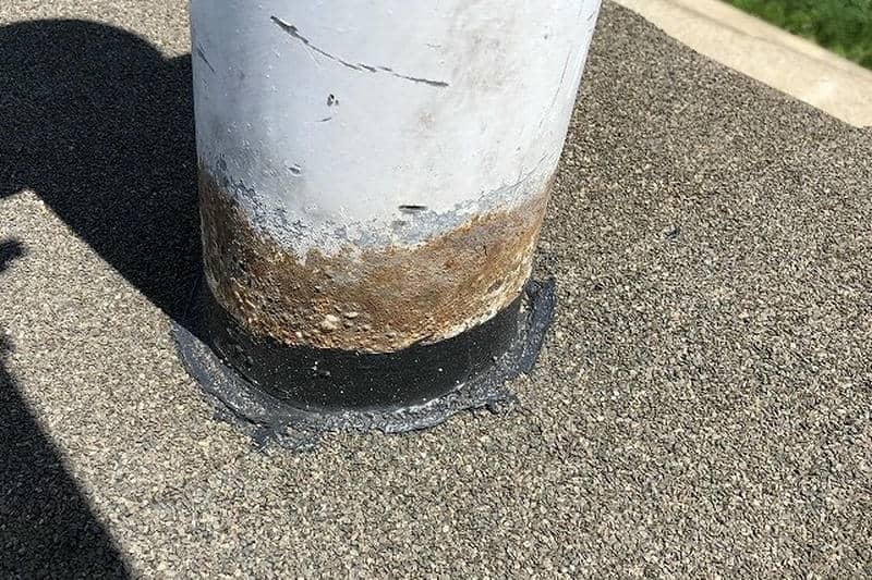 防草シート端部シール処理